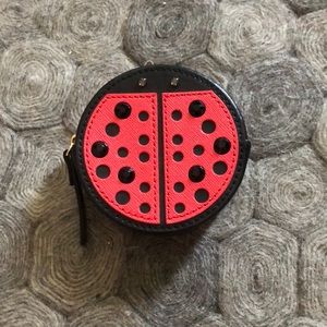 Turn Over a New Leaf Kate Spade Ladybug Coin Purse